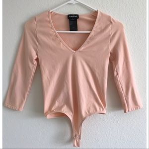 Bebe Peach Bodysuit